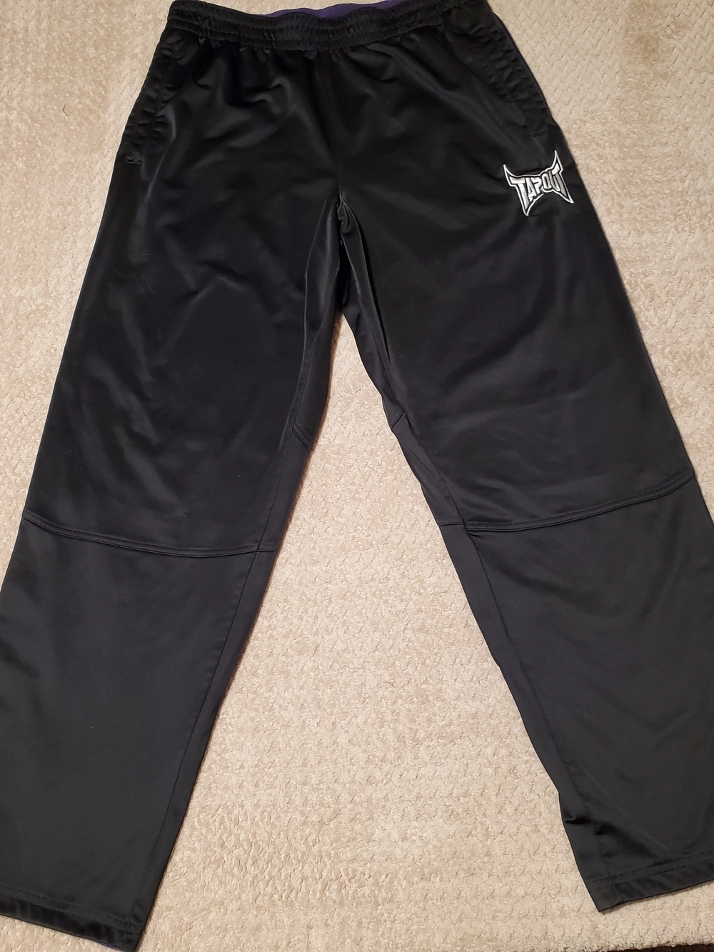 Tapout Black Performance Joggers with Logo